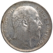 Silver One Rupee Coin of King Edward VII of Bombay Mint of 1906.