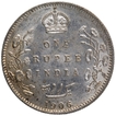 Silver One Rupee Coin of King Edward VII of Bombay Mint of 1906.