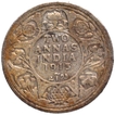 Silver Two Annas Coin of King George V of Bombay Mint of 1913.