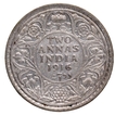 Silver Two Annas Coin of King George V of Calcutta Mint of 1916.