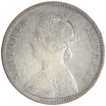 Silver One Rupee Coin of Victoria Empress of Bombay Mint of 1883.