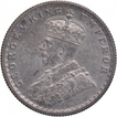 Silver Half Rupee Coin of King George V of Calcutta Mint of 1929.