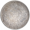 Silver One Rupee Coin of King George V of Bombay Mint of 1921.