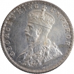 Silver Half Rupee Coin of King George V of Bombay Mint of 1924.