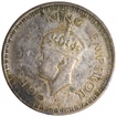 Silver Quarter Rupee Coin of King George VI of Bombay Mint of 1945.