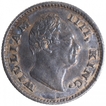 Silver Quarter Rupee Coin of King William IIII of Calcutta Mint of 1835.