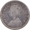 Silver Two Annas Coin of Victoria Empress of Calcutta Mint of 1889.