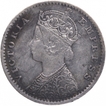 Silver Two Annas Coin of Victoria Empress of Calcutta Mint of 1901.