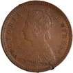 Copper One Twelfth Anna Coin of Victoria Empress of Calcutta Mint of 1890.