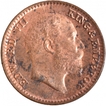 Bronze One Twelfth Anna Coin of King Edward VII of Calcutta Mint of 1906.