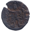 Copper Drachma Coin Huvishka of Kushan Dynasty.