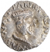 Silver Drachma Coin of Nahapana of Western Kshatrapas.