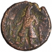 Copper Drachma Coin of Vima Kadphises of Kushan Dynasty.
