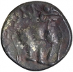 Potin Coin of Satakarni I of Satavahana Dynasty.
