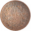 Copper One Twelfth Anna Coin of East India Company of Madras Mint of 1835.