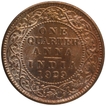 Copper One Quarter Anna Coin of King George V of Calcutta Mint of 1929.