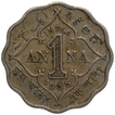 Copper Nickel One Anna Coin of King George V of Calcutta Mint of 1935.