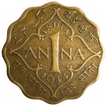Nickel Brass One Anna Coin of King George VI of Bombay Mint of 1944.