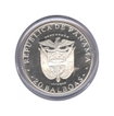 Large Silver Panama 20 Balboas Bullion Coin of 1974.