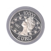 Silver Proof 10000 Lire Coin of San Marino.