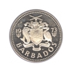 Silver 5$ Proof Coin of Barbados of 1973.