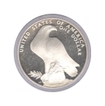 Silver One Dollar Proof Coin of U.S.A. about Olympic Games.