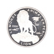 Silver Thousand Francs Proof Coin of Togo about Wild Animals.