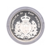 Silver Proof 5000 L European Union Proof Coin of San Marino of 1999.