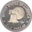 Silver One Dollar Proof Liberty Coin of U.S.A.