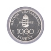 Silver Thousand Forint Proof Coin of Hungary of 1995.