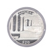 Silver Twenty Dollars Proof Coin of Liberia of 2000.