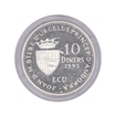 Silver Ten Diners Proof Coin of Andorra of 1995.