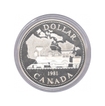 Silver One Dollar Proof Coin of Canada of 1981.