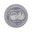 Silver One Dollar Proof Coin of 100th Anniversary of Winnipeg of Canada.