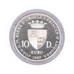 Silver Ten Diner Proof Coin of Andorra of 1997.