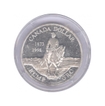 Silver One Dollar Proof Coin of 125th Anniversary of the Royal Canadian Mounted Police.