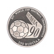 Silver Two Hundred and Fifty Rupia Proof Coin of XIV World Cup Football Championship of Maldives.