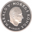 Norway Silver Hundred Kroner Proof Coin of Olympic Games of 1994.