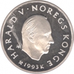 Norway Silver Hundred Kroner Proof Coin of Olympic Games of 1994.