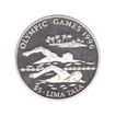 Tokelau Silver Five Lima Tala Proof Coin of Olympic Games of Swimming of 1996.