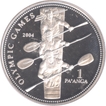 Tonga Silver One Paanga Proof Coin of Olympic Games of Boating of 2004.