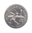 Tokelau Silver Five Lima Tala Proof Coin of Olympic Games.