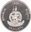 Vanuatu Silver Fifty Vatu Silver Proof Coin of Olympic Games of 1992.