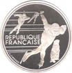 France Silver Hundred Francs Proof Coin of Olympic Games of 1992.