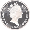 Cook Island Silver Ten Dollars Proof Coin of Olympic Games of 2001.