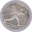 Canada Silver Twenty Dollars Proof Coin of Olympic Games of 1988.