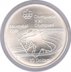 Canada Ten Dollars Proof Coin of XXI Olympic Games of 1976.