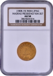 Extremely Rare Madras Presidency Two Pagodas Coin with Grade AU 58.