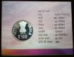 2023 Silver Proof Set of India G20 Presidency 100 Rupees Issued by Kolkata Mint.