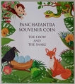 Panchatantra Souvenir Coloured Coin Set The Crow and the Snake 